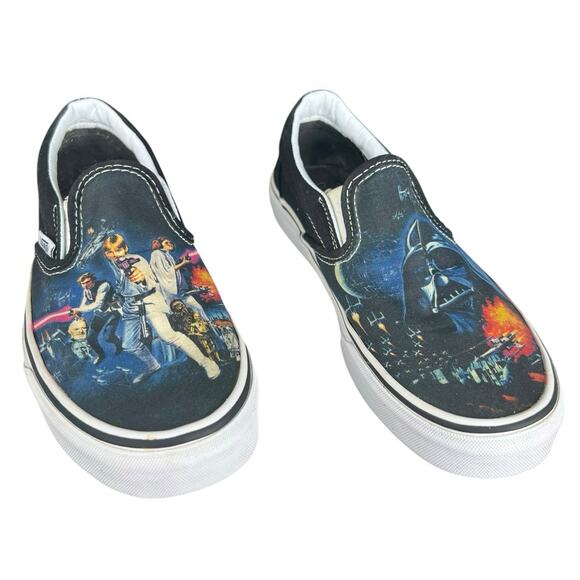Rare Limited Edition Vans Women’s Star Wars Slip On Sneaker Size US 6 - Picture 5 of 11